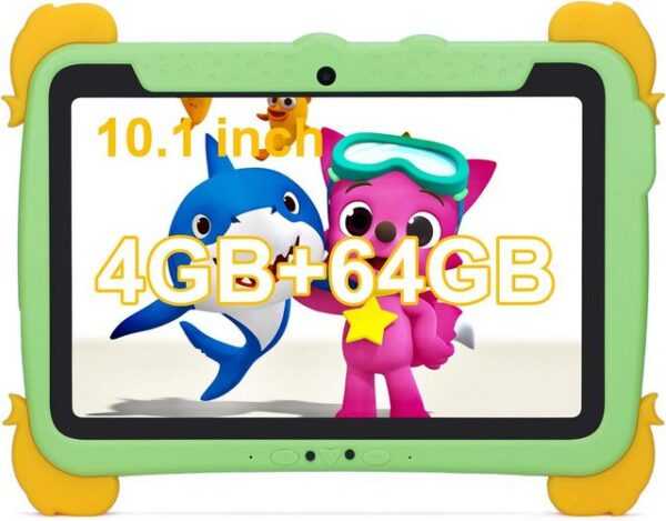 C idea Kinder's 4 GB RAM 6000 mAh Akku Tablet (10,1", 64 GB, Android 12, 5G WLAN, Kinder-Entertainment: Innovative Technologie für spielerisches Lernen)