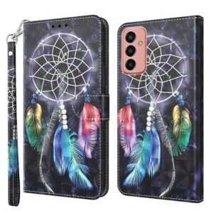 CLM-Tech Handytasche Hülle für Samsung Galaxy A14 5G Tasche aus Kunstleder Klapphülle (Traumfänger, Samsung Galaxy A14 5G Handyhülle Wallet Flip Case Cover Etui), Standfunktion, Kartenfächer, Magnetverschluss