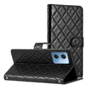 CLM-Tech Handytasche Hülle für Xiaomi Redmi Note 12 5G Tasche aus Kunstleder Klapphülle (Xiaomi Redmi Note 12 5G Handy Schutzhülle, Xiaomi Redmi Note 12 5G Handyhülle Wallet Flip Case Cover Etui), Standfunktion, Kartenfächer, Magnetverschluss