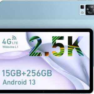 DOOGEE 15 GB RAM Helio G99 Gaming 8580 mAh Akku TÜV Rheinland Tablet (11", 256 GB, Android 13, 4G LTE, Leistungsfähiges Multimedia-Gerät mit hochwertigem Display)