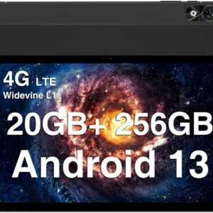 DOOGEE 20 GB RAM Octa-Core-Prozessor 8250mAh GPS Widevine L1 TÜV zertifiziert Tablet (10,51", 256 GB, Android 13, 4G LTE+5G WiFi, Leistungsstarkes Multimedia-Erlebnis - Überall dabei)