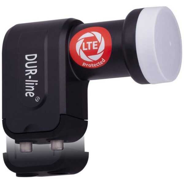 DUR-line DUR-line +Ultra Twin LNB - 2 Teilnehmer schwarz - mit LTE-Filter [ Universal-Twin-LNB