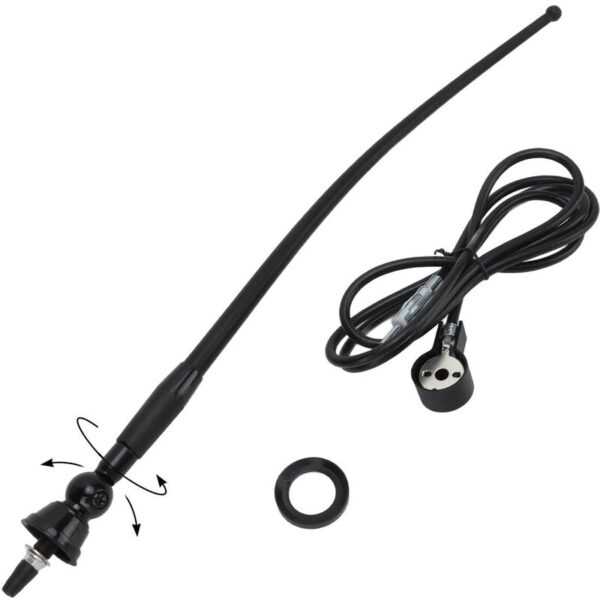 Eosnow Universelle Auto-FM-AM-Antenne, hochflexible Autoradio-Antenne mit DIN-Stecker für LKW, Bus, Wohnwagen