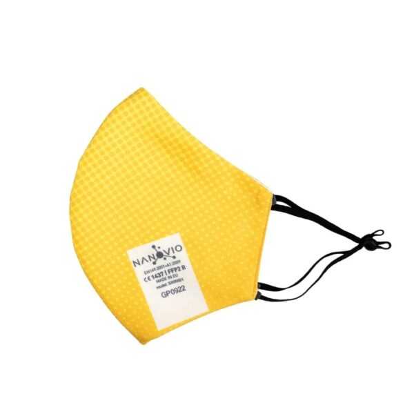 Nanovio Ffp2 Maske wiederverwendbar I Yellow & Orange I Nano Maske aus Europa