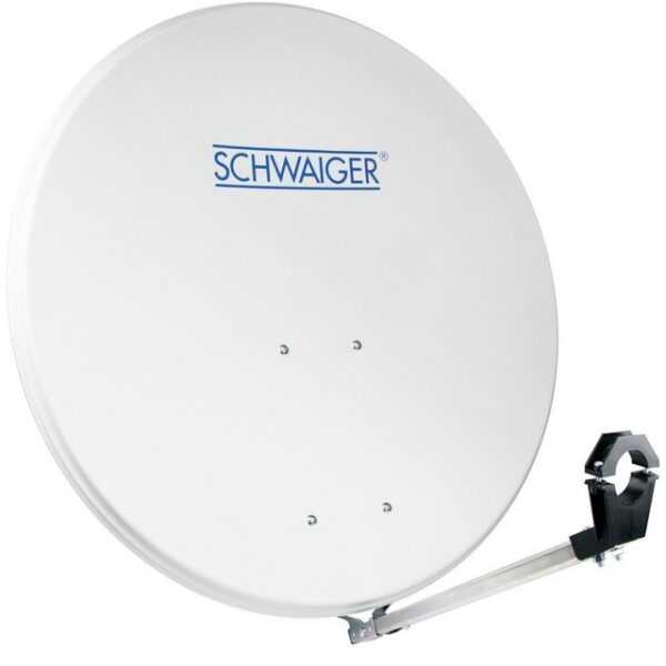 Schwaiger SPI2080 Aluminium - Hellgrau Satellitenschüssel 80 cm SAT-Antenne