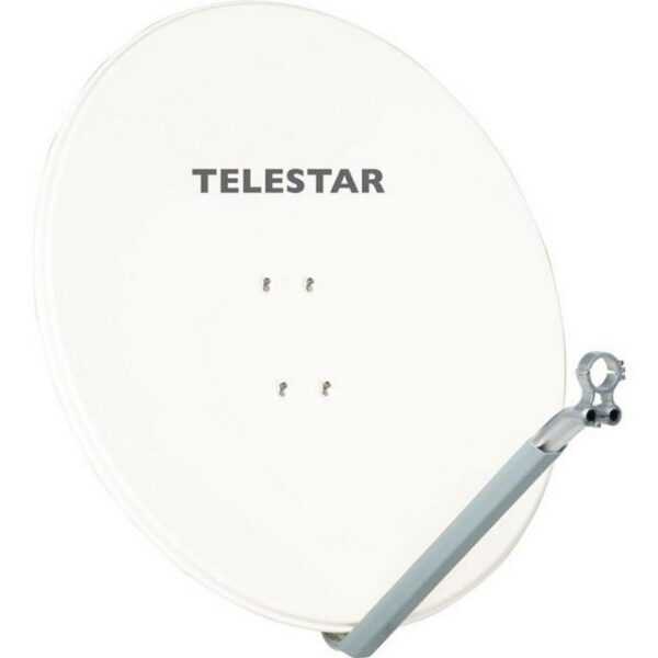 TELESTAR PROFIRAPID 85 SAT-Spiegel 85cm inkl. PROFIMOUNT und 40mm LNB-Halterung SAT-Antenne (Farbe: polarweiß, zur Schnellmontage)