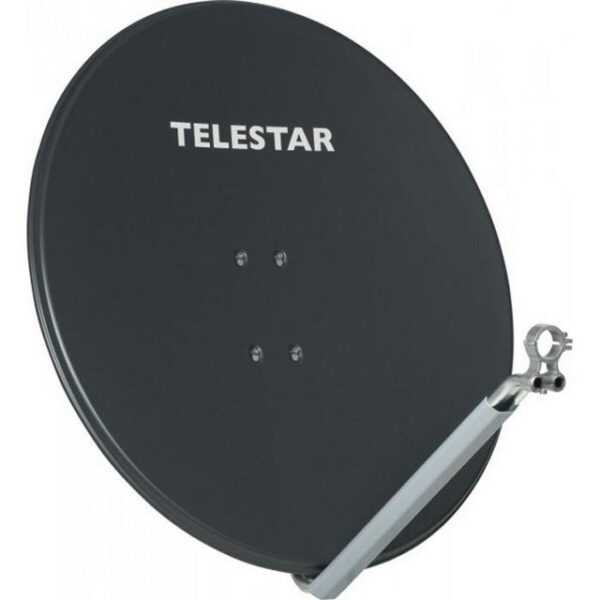 TELESTAR PROFIRAPID 85 SAT-Spiegel 85cm inkl. PROFIMOUNT und 40mm LNB-Halterung SAT-Antenne (Farbe: schiefergrau, zur Schnellmontage)