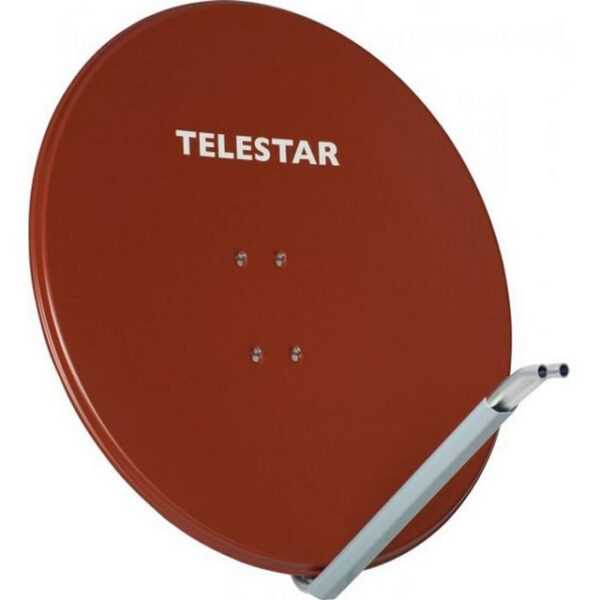 TELESTAR PROFIRAPID 85 cm Sat Antenne aus Aluminium ziegelrot SAT-Antenne