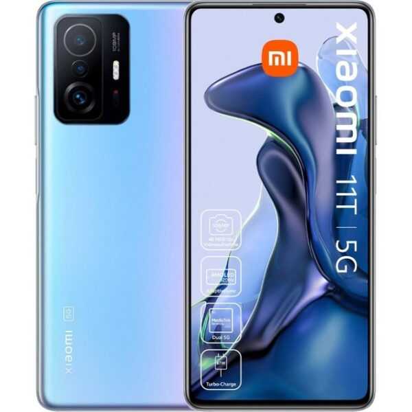 Xiaomi 11T 5G 128 GB / 8 GB - Smartphone - celestial blue Smartphone (6,7 Zoll, 128 GB Speicherplatz, 108 MP Kamera)