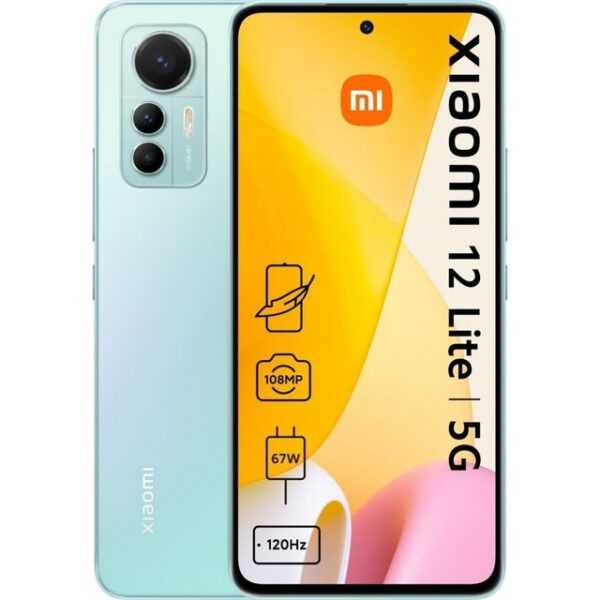 Xiaomi 12 Lite 5G 256 GB / 8 GB - Smartphone - lite green Smartphone (6,5 Zoll, 256 GB Speicherplatz)