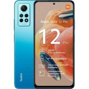 Xiaomi Redmi Note 12 Pro 256 GB / 8 GB - Smartphone - glacier blue Smartphone (6,7 Zoll, 256 GB Speicherplatz)