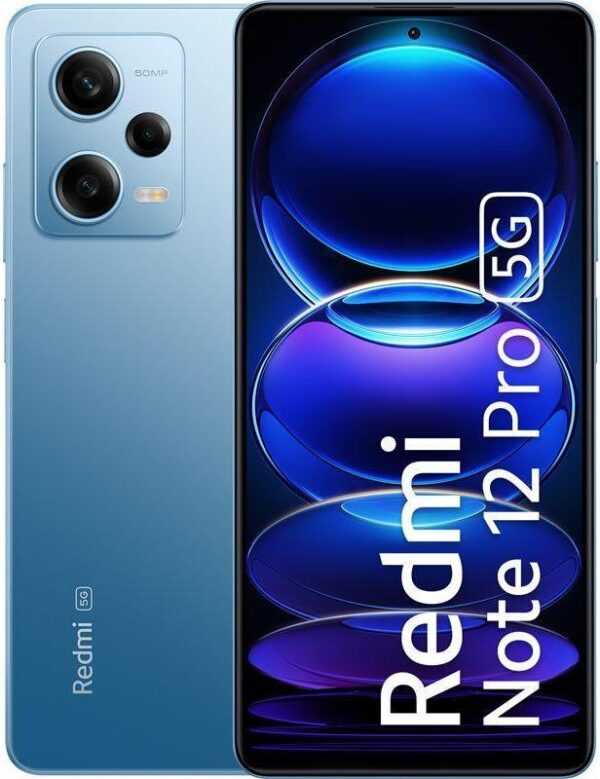 Xiaomi Redmi Note 12 Pro 5G - 5G Smartphone - Dual-SIM - RAM 6GB / Interner Speicher 128GB - OLED-Display - 16,90cm (6,67) - 2400 x 1080 Pixel (120 Hz) - Triple-Kamera 50 MP, 8 MP, 2 MP - front camera 16 MP - himmelblau (MZB0D2VEU)