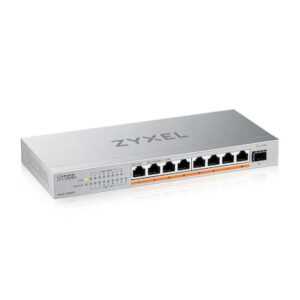 ZyXEL XMG-108 8 Port 10/2,5G MultiGig PoE++ 100W Switch unmanaged, 8xPoE++ (60W)