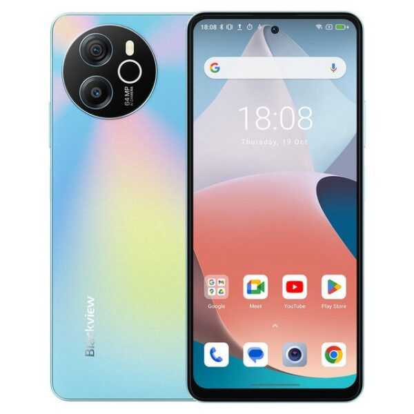 blackview Shark8(8+128) Smartphone (6.8 Zoll, 128 GB Speicherplatz, 64 MP Kamera, 2.4K Display, Dual 4G, NFC/Face ID)