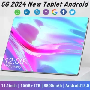 5G 2024 Brand New Tablet Android 11.1Inch 16GB Ram 1TB Rom 8800mAh MTK6797 Android 13.0 Wifi Dual