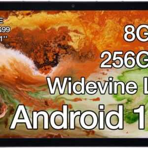 AGM Widevine L1 Zertifizierung Tablet (11", 256 GB, Android 14, 2,4G+5G, mit1920X1200 Simlockfrei Ohne Vertrag,MTKG99/Dual SIM/50MP+8MP/OTG/GPS)