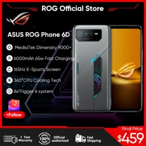 ASUS-ROG 6D Celular MediaTek Original 5G Dimensão 9000 165Hz Tela E-Sports Carregamento Rápido