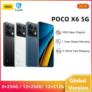 Carregamento Turbo POCOX6 Versão Global 5G Snapdragon 7s Gen 2 NFC Tela AMOLED 6 67 "120Hz Câmera