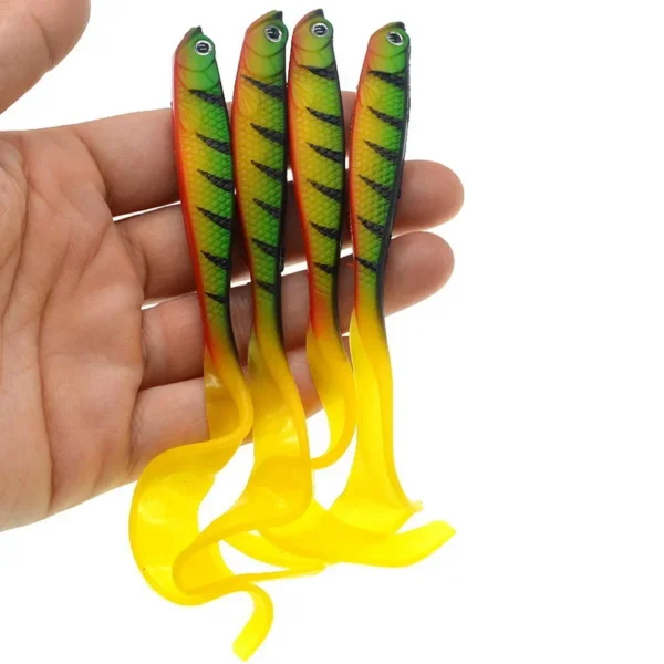 Fishing Lure 125mm 5.5g Swimbait Shad T-Tail Soft Bait Artificial Silicone Lures Bass Pike Fishing