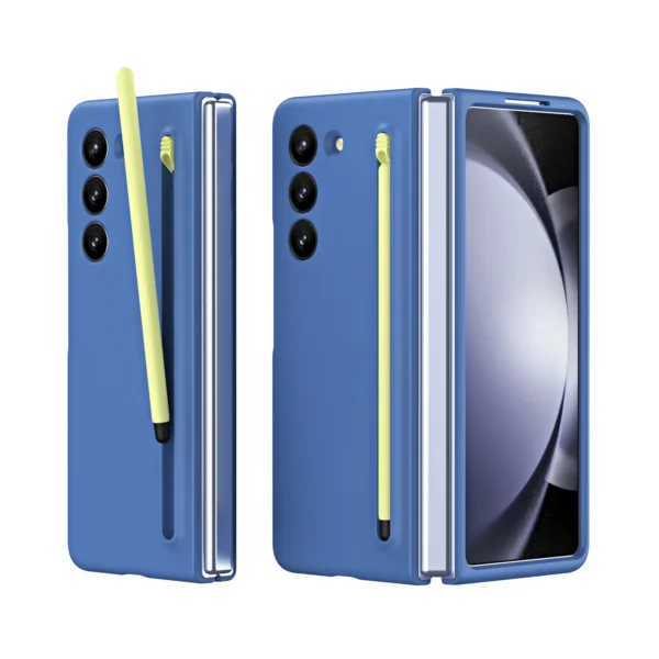 For Samsung Galaxy Z Fold 5 4 3 5G Case With Touch Pen Slim Pen Slot Ultra Thin PC Protective Cover