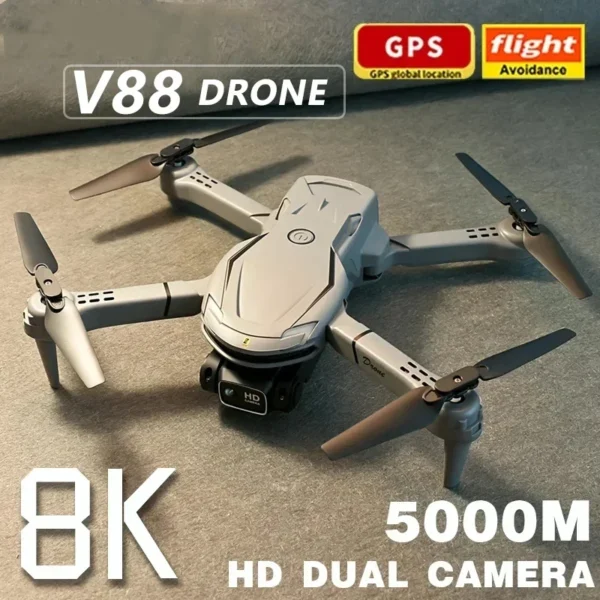 Für xiaomi mini v88 drohne 8k 5g gps profession elle hd luftaufnahme fernbedienung flugzeug hd dual