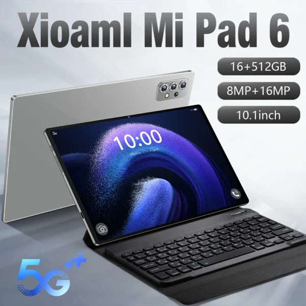 Global Version New MI PAD 6 PRO Tablet 10000mAh 10.1 Inch 16GB+512GB 5G Dual SIM Phone Call GPS