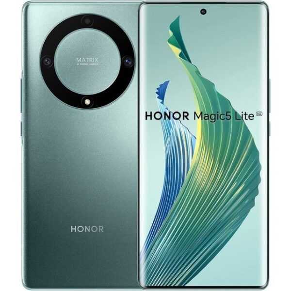 Honor Magic5 Lite 5G 256 GB / 8 GB - Smartphone - emerald green Smartphone (6,7 Zoll, 256 GB Speicherplatz)