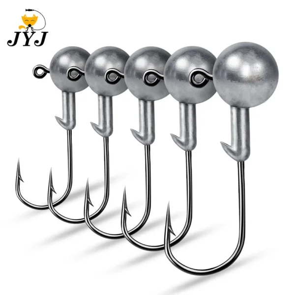 JYJ 1g 2g 3g 4g 5g 10g 20g 22g 25g 28g crank Jig head hook fishing hook head Jig lure hard bait soft