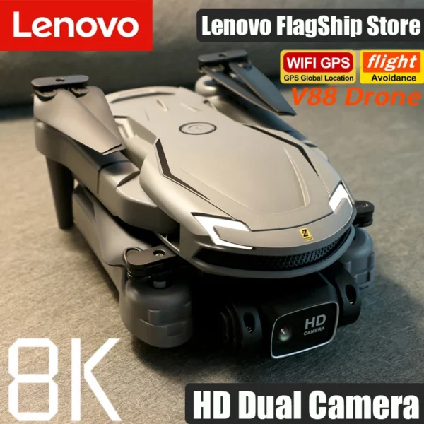 Lenovo V88 Drone 8K 5G GPS Professional HD Aerial Photography Three-Camera Omnidirectional Obstacle