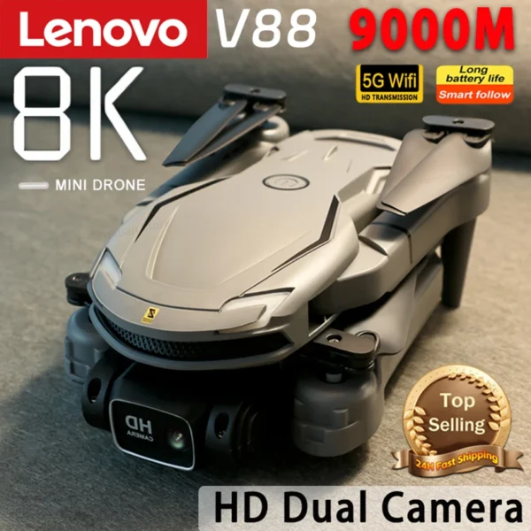 Lenovo V88 Drone 8K Professional HD Aerial Dual-Camera 5G GPS Obstacle Avoidance Drone Quadcopter