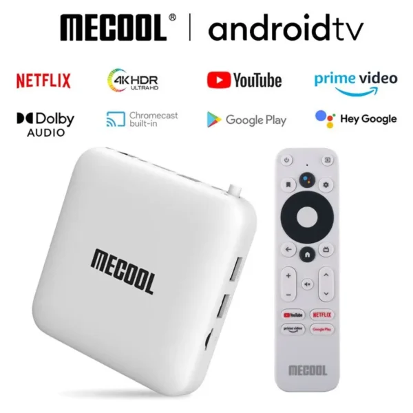 Mecool KM2 Android TV Box Amlogic S905X2 Google Certified Netflix 4K USB3.0 LAN 5G WiFi Dolby Atmos