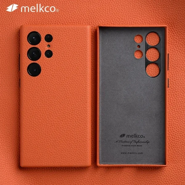 Melkco Premium Genuine Leather Case For Samsung Galaxy S24 Ultra Plus + 5G Cases luxury Fashion Cow