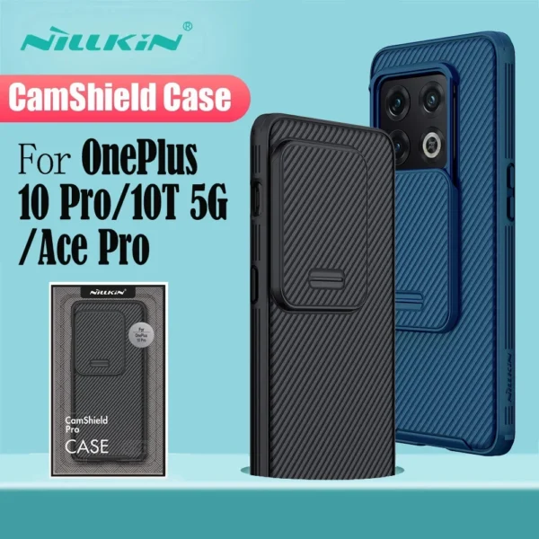 Nillkin para oneplus 10 pro 10t 5g caso slide câmera camshield pro caso capa traseira para um One