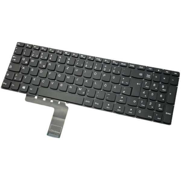 Original Laptop Notebook Tastatur Keyboard Deutsch qwertz Schwarz ohne Rahmen für viele Lenovo IdeaPad Laptops wie 310-15ISK 310-15IKB - Trade-shop