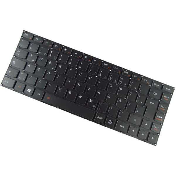 Original Laptop Tastatur Deutsch QWERTZ mit Hintergrundbeleuchtung für Lenovo Ideapad Yoga 2 13, Yoga 3 14, 80jh000pus, 700-14ISK, 80QD, NSK-BNBBN