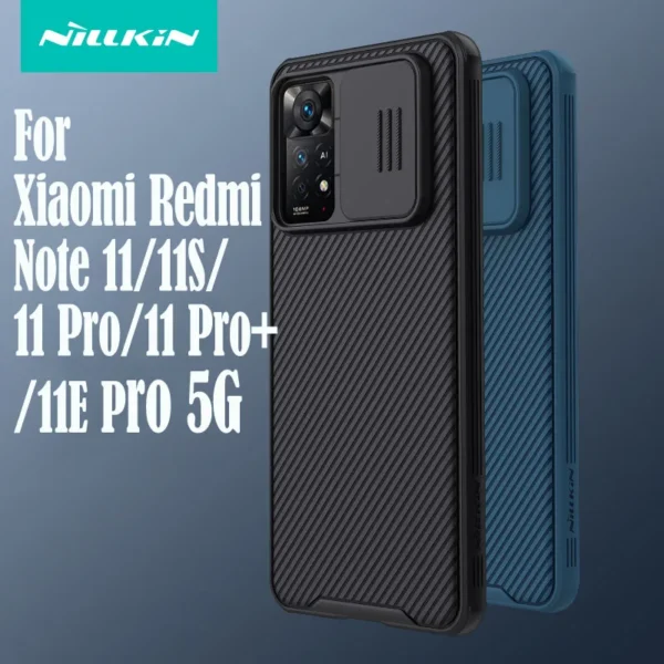 Para xiaomi redmi note 11 pro / pro+ Plus 5g caso global nillkin camshield caso slide câmera capa