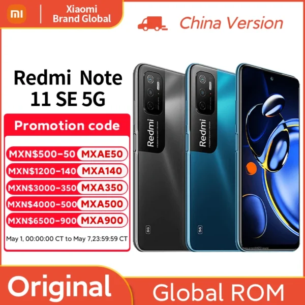 Redmi Note 11 SE 11SE 5G Smartphone Global Rom 6.5" 90Hz Octa Core Dimensity 700 5000mAh Battery