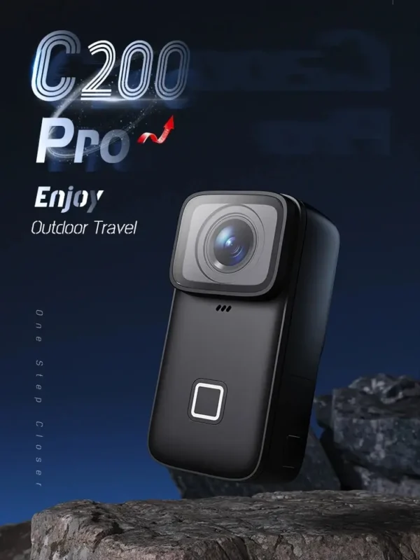 SJCAM C200 Pro 4K Action Camera with Portable Body 5M Waterproof FHD 6-Axis GYRO Video Body 5G WiFi