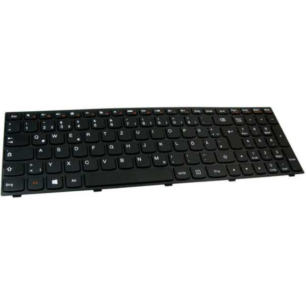 Trade-shop - Original qwertz Tastatur Deutsch mit schwarzem Rahmen für Lenovo Ideapad 300 500 25214546 25214657 25214728 25214728 25214731 25214738