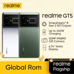 Unlocked Original Global ROM realme GT 5 5G Smartphone Snapdragon 8 Gen2 50MP IMX890 OIS 6.74" 144Hz