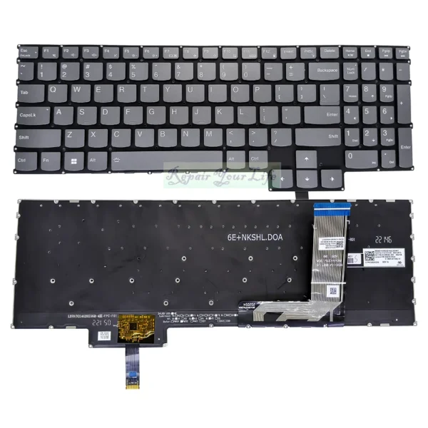 Us hintergrund beleuchtete Tastatur für Lenovo Ideapad Gaming 3 15 iah7 82 s9 82uj 3-15arh7 82sb