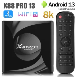 X88 Pro 13 Ultra HD 8K Smart TV Box Android 13.0 RK3528 2GB16GB 4GB 32GB/64GB Wifi6 BT5.0 2.4G&5G