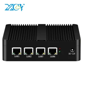 XCY Firewall Appliance Mini PC Intel Celeron J4125 Quad-Cores 4x LAN 2.5G i225V Network Card Soft