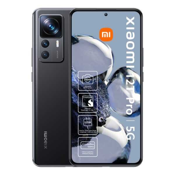 Xiaomi 12T Pro 5G Smartphone 8GB 128GB 6.67" 120Hz AMOLED 200MP Schwarz