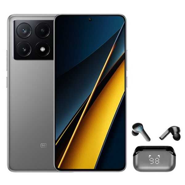 Xiaomi POCO X6 Pro 5G 8+256GB Smartphone & Bluetooth Kopfhörer Handy (6.67 Zoll, 256 GB Speicherplatz, 64 MP Kamera)