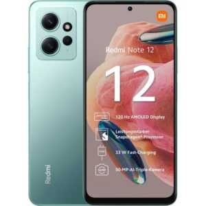 Xiaomi Redmi Note 12 128 GB / 4 GB - Smartphone - mint green Smartphone (6,7 Zoll, 128 GB Speicherplatz)