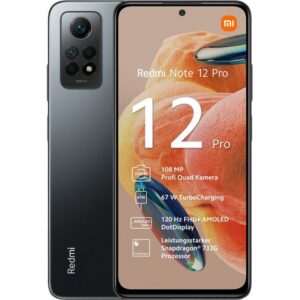 Xiaomi Redmi Note 12 Pro 128 GB / 6 GB - Smartphone - graphite gray Smartphone (6,7 Zoll, 128 GB Speicherplatz)