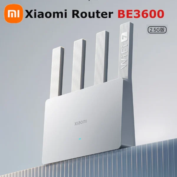 Xiaomi Router BE3600 New WiFi 7 2.5G Ethernet Port 3600 Mbps Ultra Fast Network Speed Repeater VPN