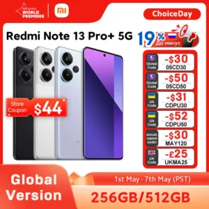 Xiaomi-Smartphone Redmi Note 13 Pro Plus 5G Dimensão MediaTek 7200-Ultra Câmera OIS 200MP