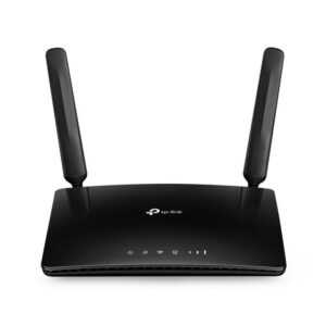 tp-link TL-MR6400 V4 WLAN-Router, 3G/4G LTE-Modem, 300 Mbit/s, 2,4GHz, frei konfigurierbarer Ethernet LAN/WAN-Port, Plug and Play, schwarz